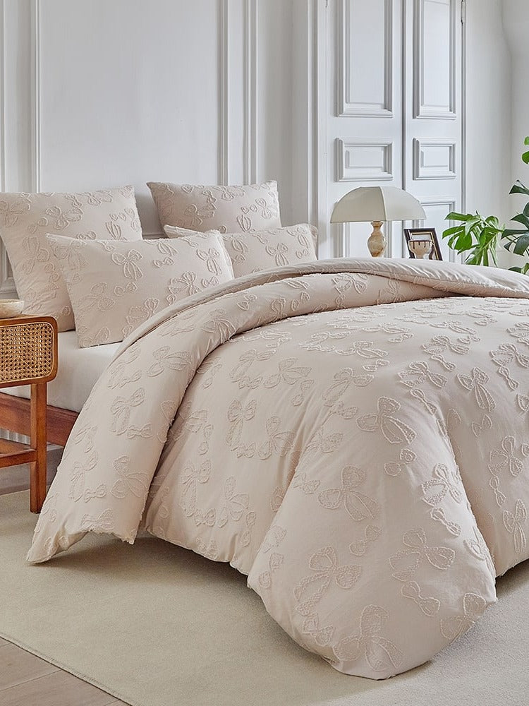 Bow Clip-Jacquard Bedding Set original reference image 1