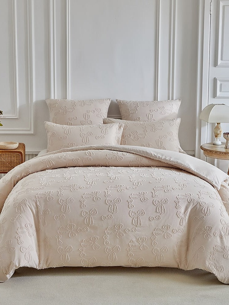 Bow Clip-Jacquard Bedding Set original reference image 2