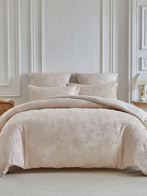 Bow Clip-Jacquard Bedding Set original reference image 6
