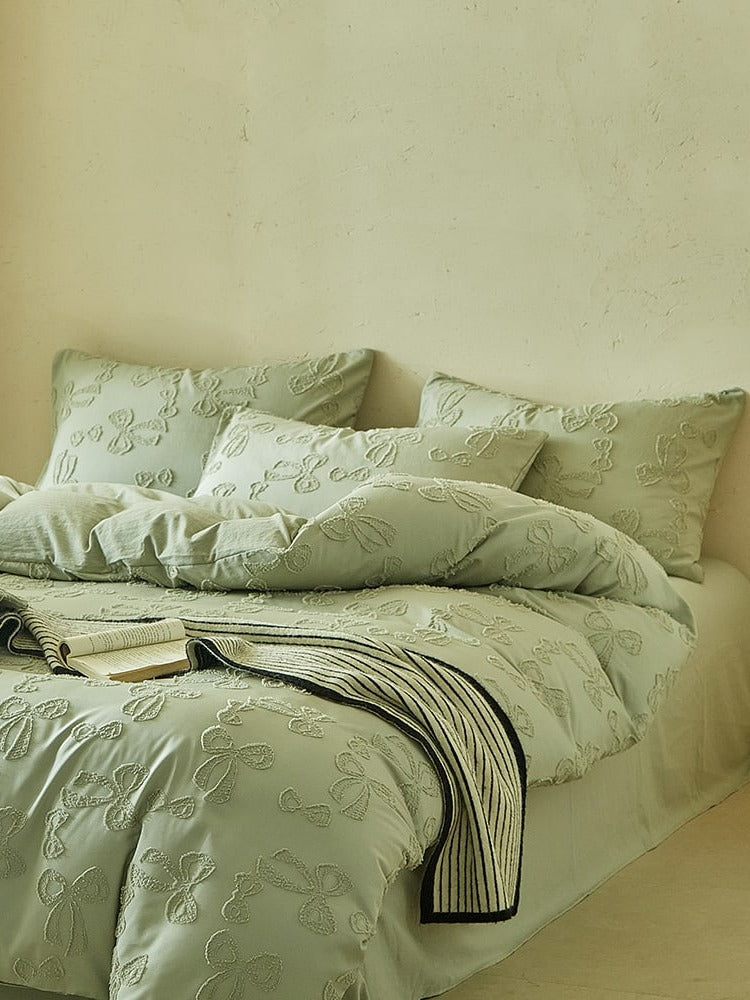Bow Clip-Jacquard Bedding Set original reference image 11