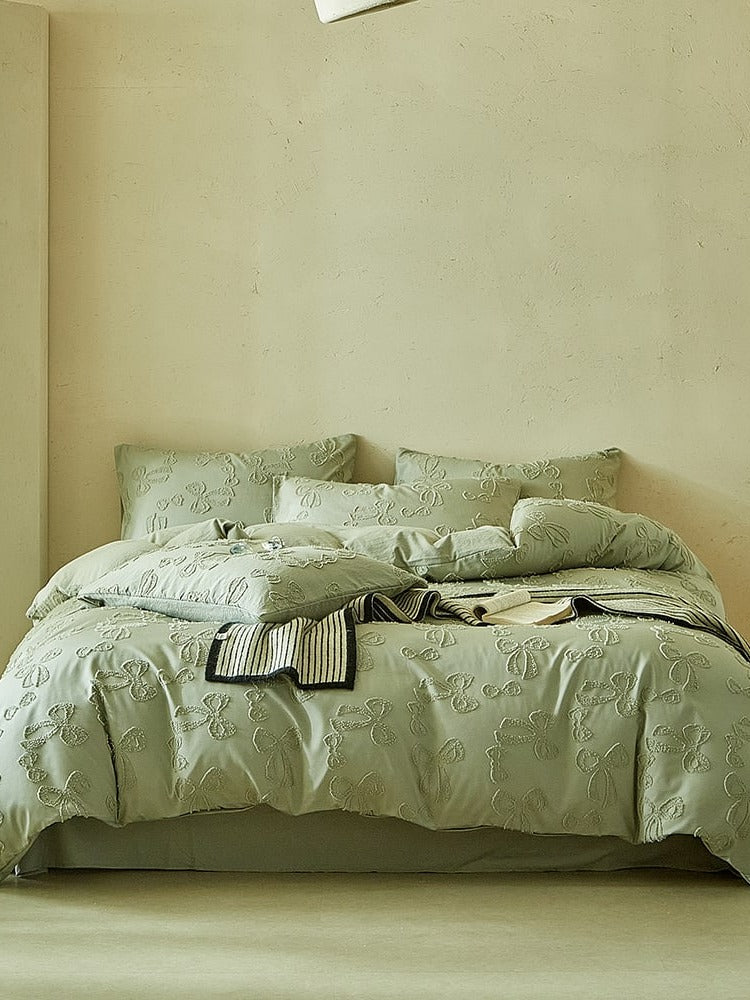 Bow Clip-Jacquard Bedding Set original reference image 12