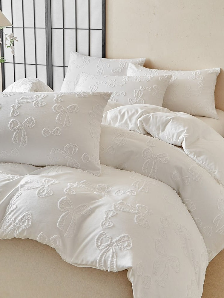 Bow Clip-Jacquard Bedding Set original reference image 13