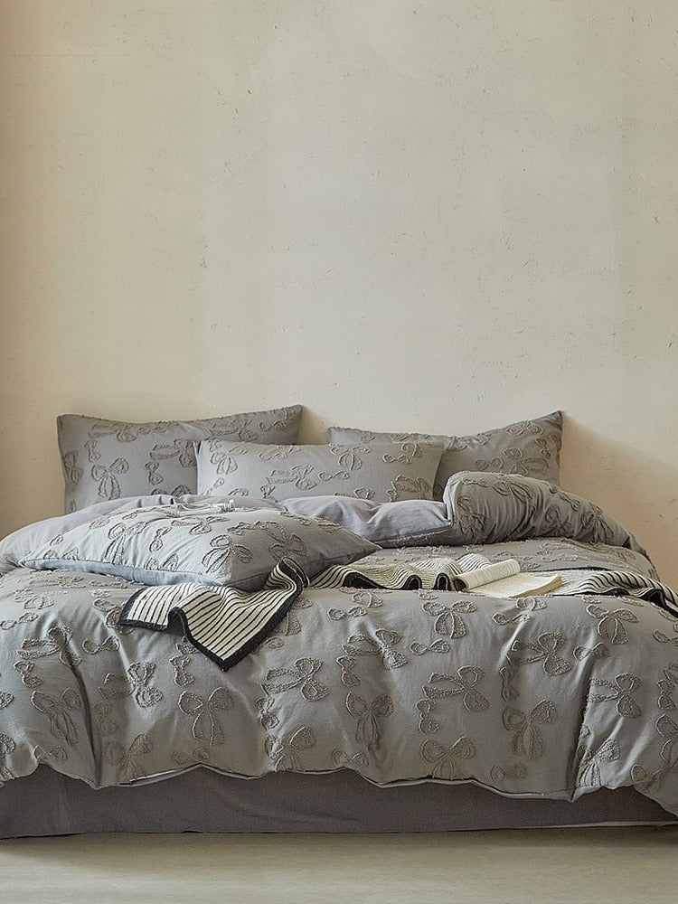 Bow Clip-Jacquard Bedding Set original reference image 26