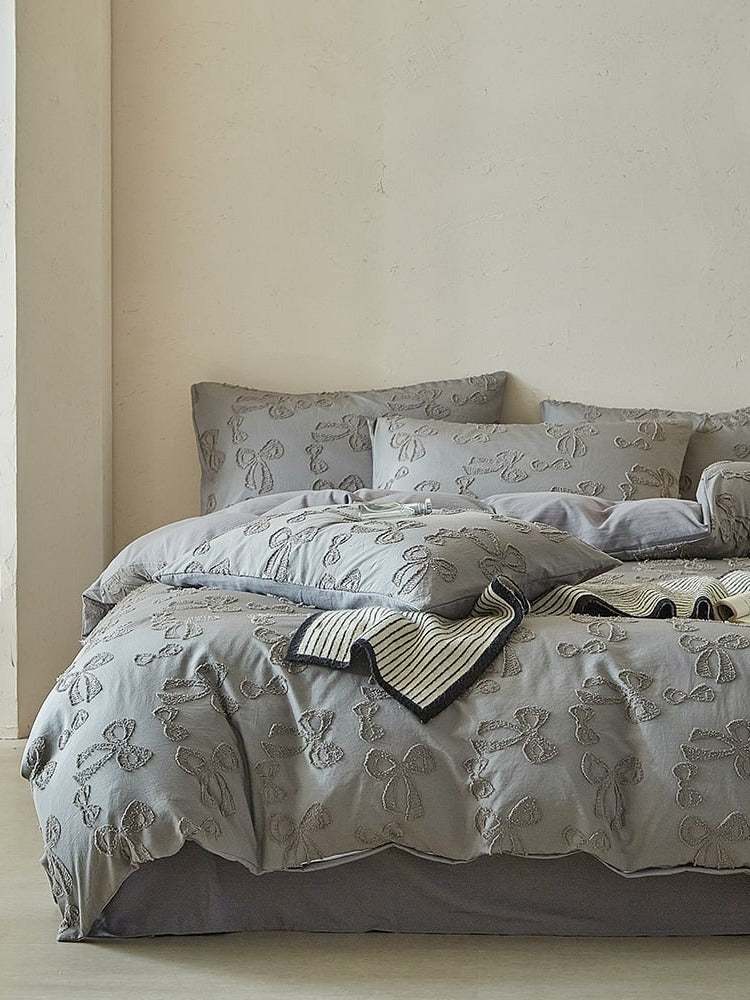 Bow Clip-Jacquard Bedding Set original reference image 27