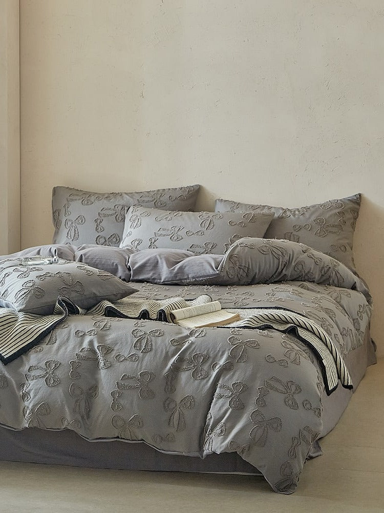 Bow Clip-Jacquard Bedding Set original reference image 29