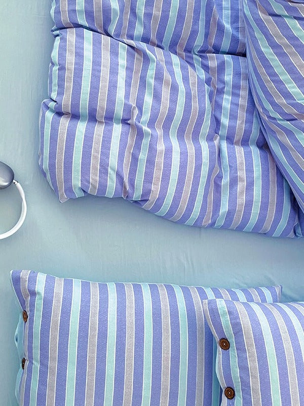Button Stripe Bedding Set original reference image 22