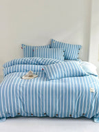 Button Stripe Bedding Set original reference image 30