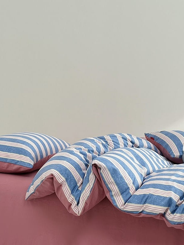 Button Stripe Bedding Set original reference image 33
