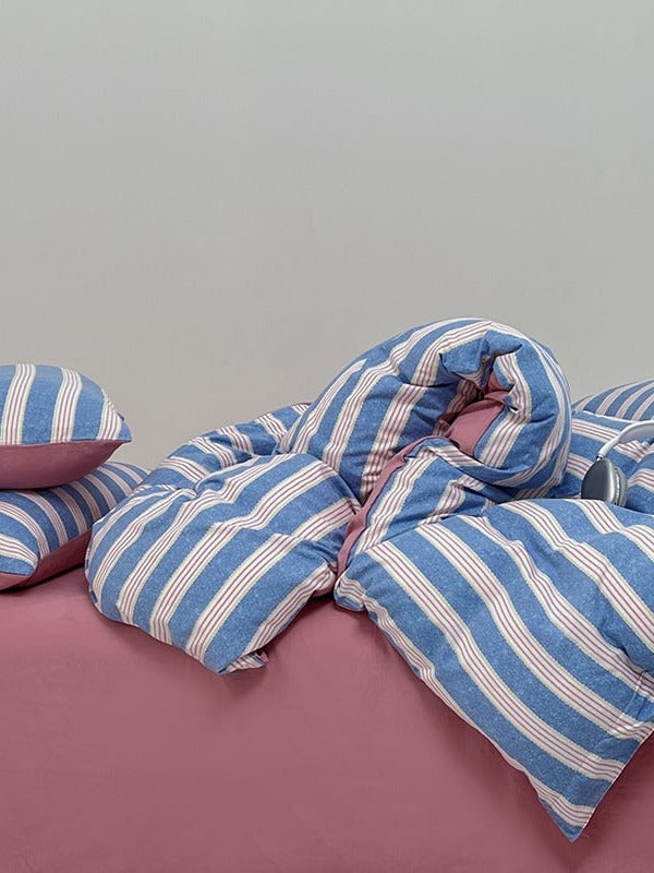 Button Stripe Bedding Set original reference image 35