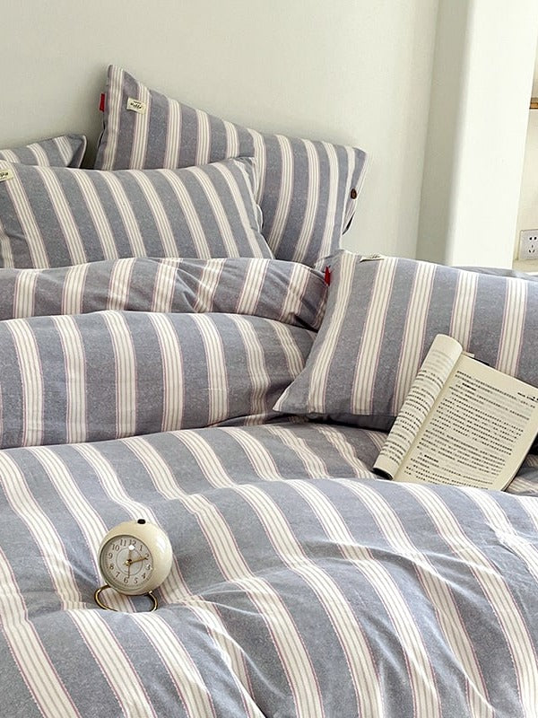 Button Stripe Bedding Set original reference image 41