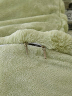 Cloud Grid Faux-Fur Bedding Set original reference image 1