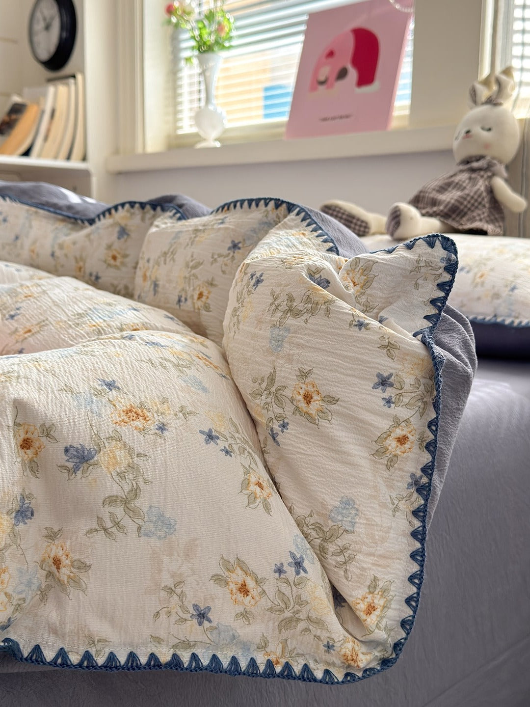 Cloud Puff Printed Duvet Cover Set original reference image 116