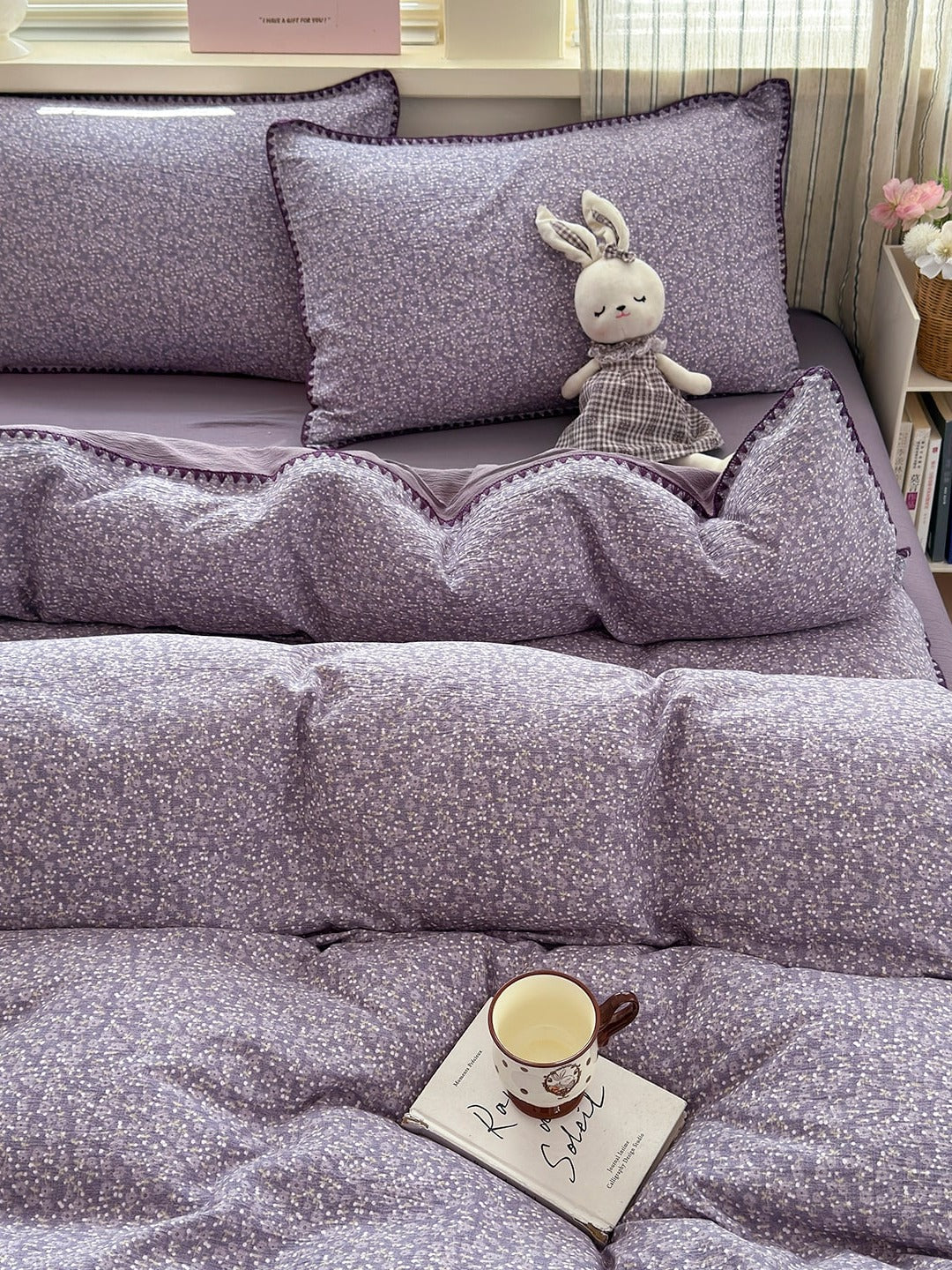 Cloud Puff Printed Duvet Cover Set original reference image 123