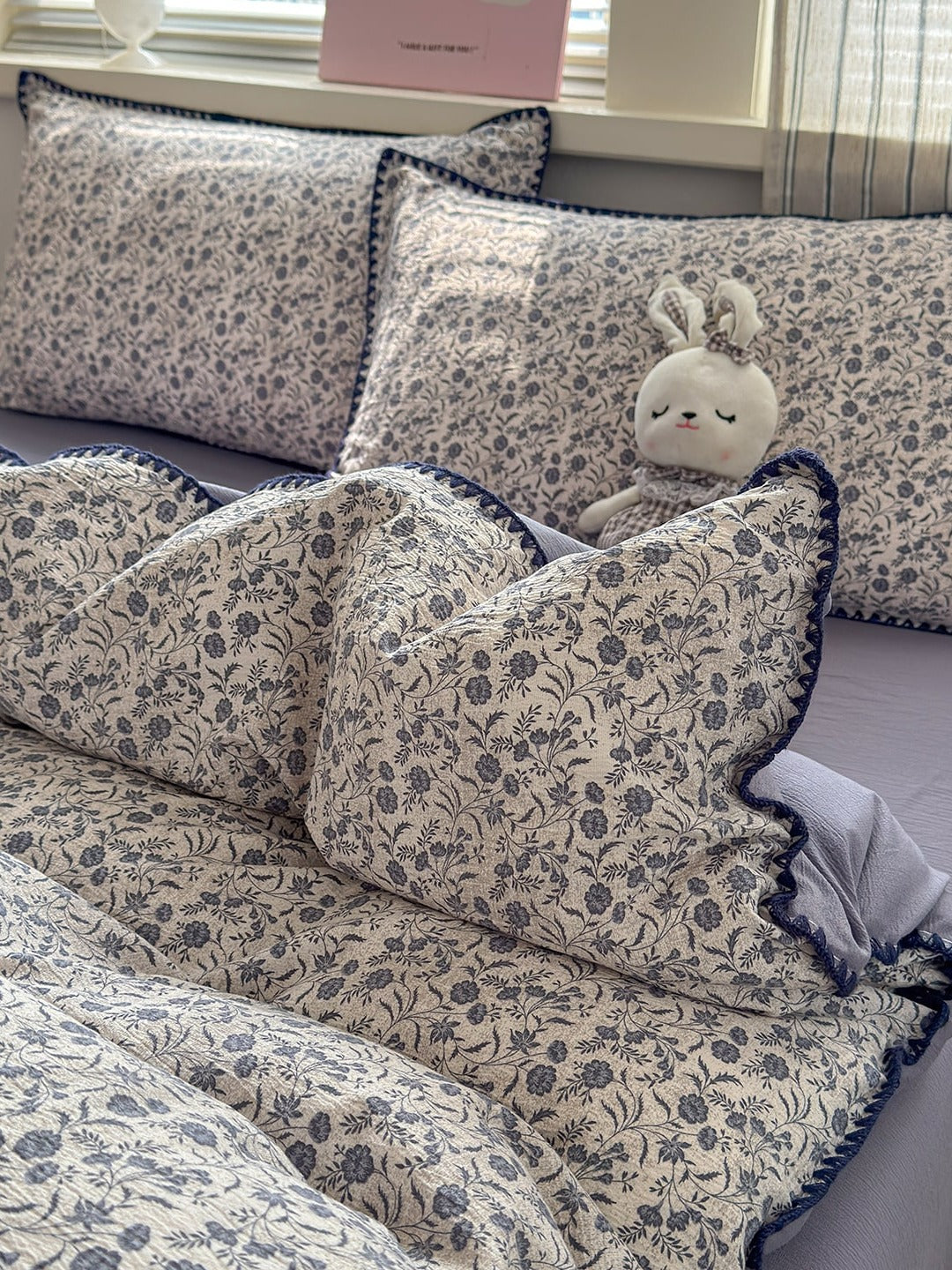 Cloud Puff Printed Duvet Cover Set original reference image 36