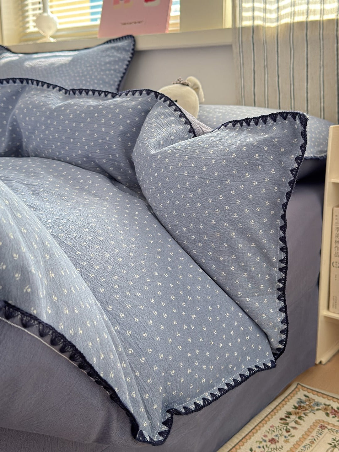Cloud Puff Printed Duvet Cover Set original reference image 37