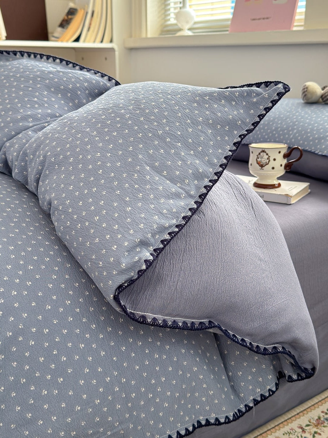 Cloud Puff Printed Duvet Cover Set original reference image 38