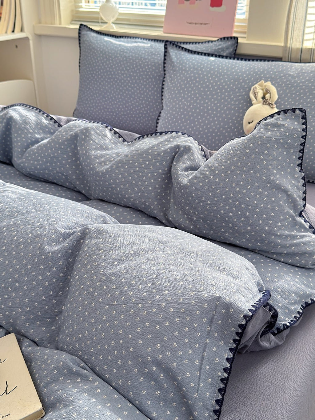 Cloud Puff Printed Duvet Cover Set original reference image 42