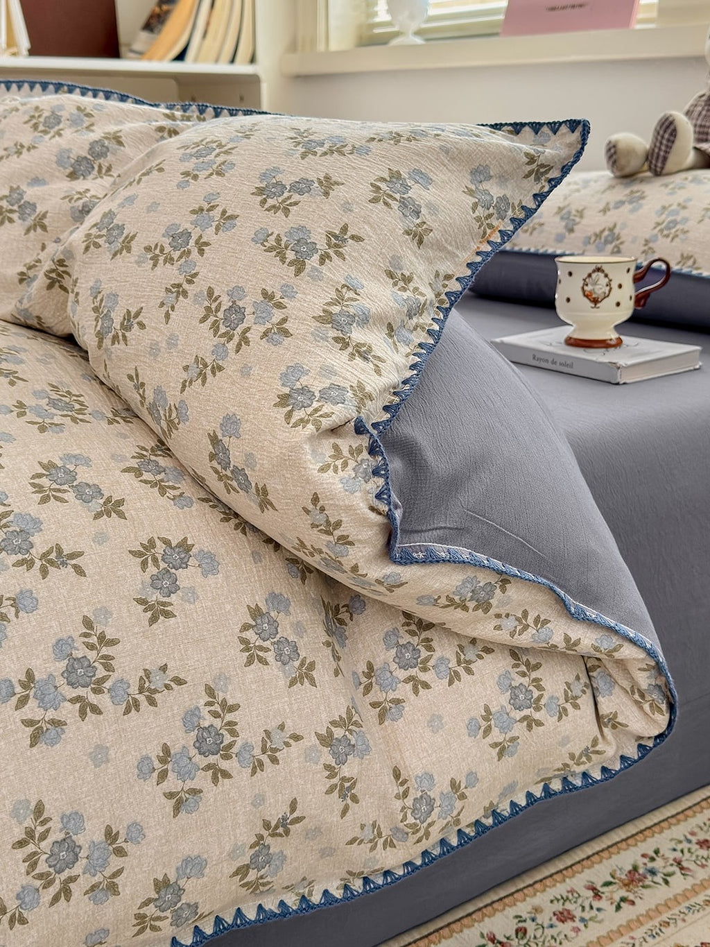Cloud Puff Printed Duvet Cover Set original reference image 44