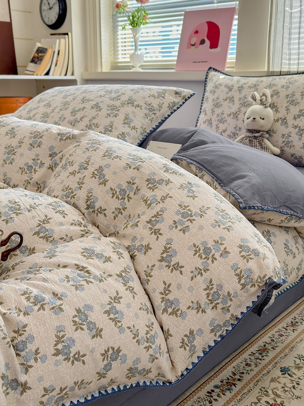 Cloud Puff Printed Duvet Cover Set original reference image 45