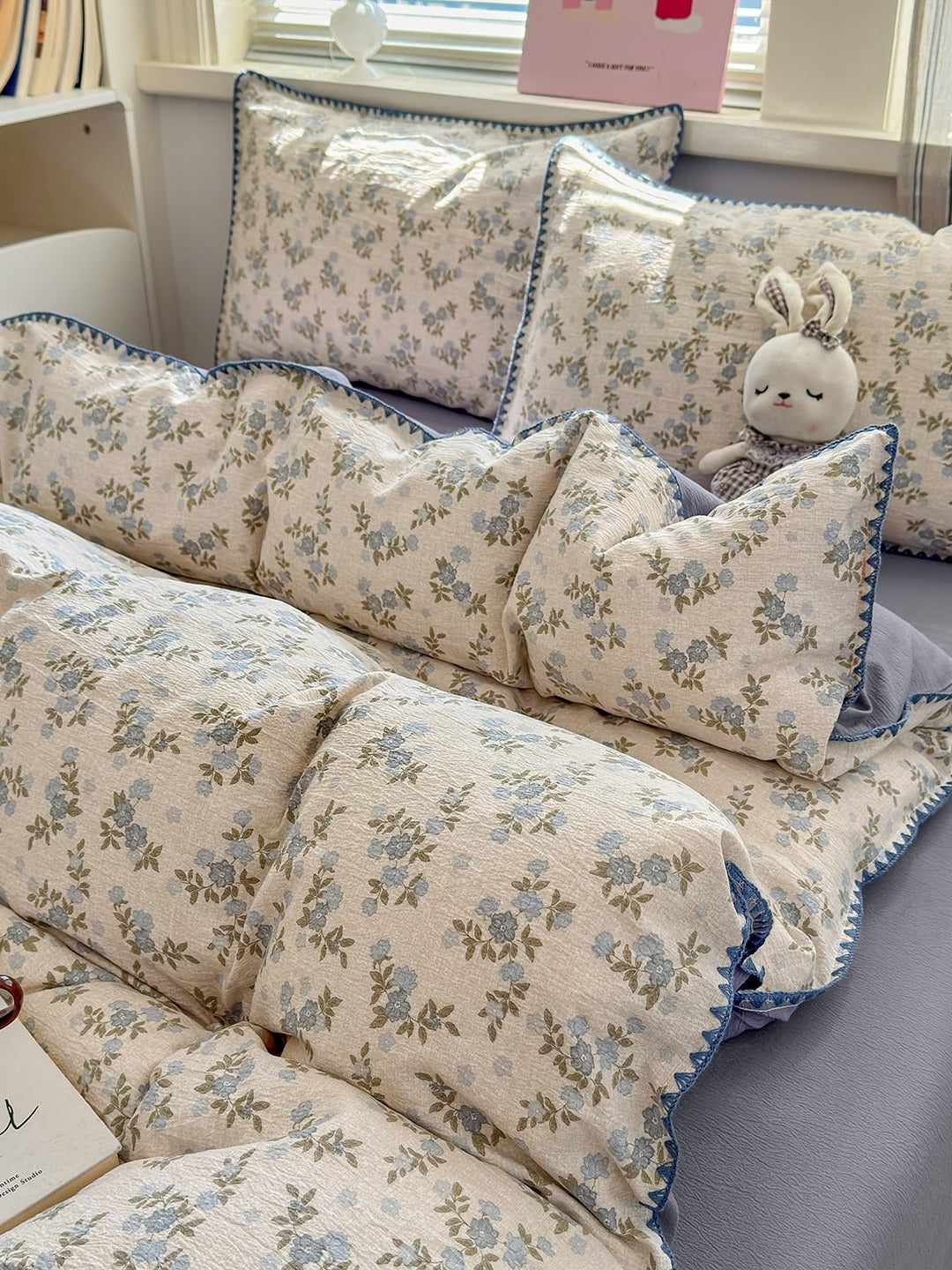 Cloud Puff Printed Duvet Cover Set original reference image 46