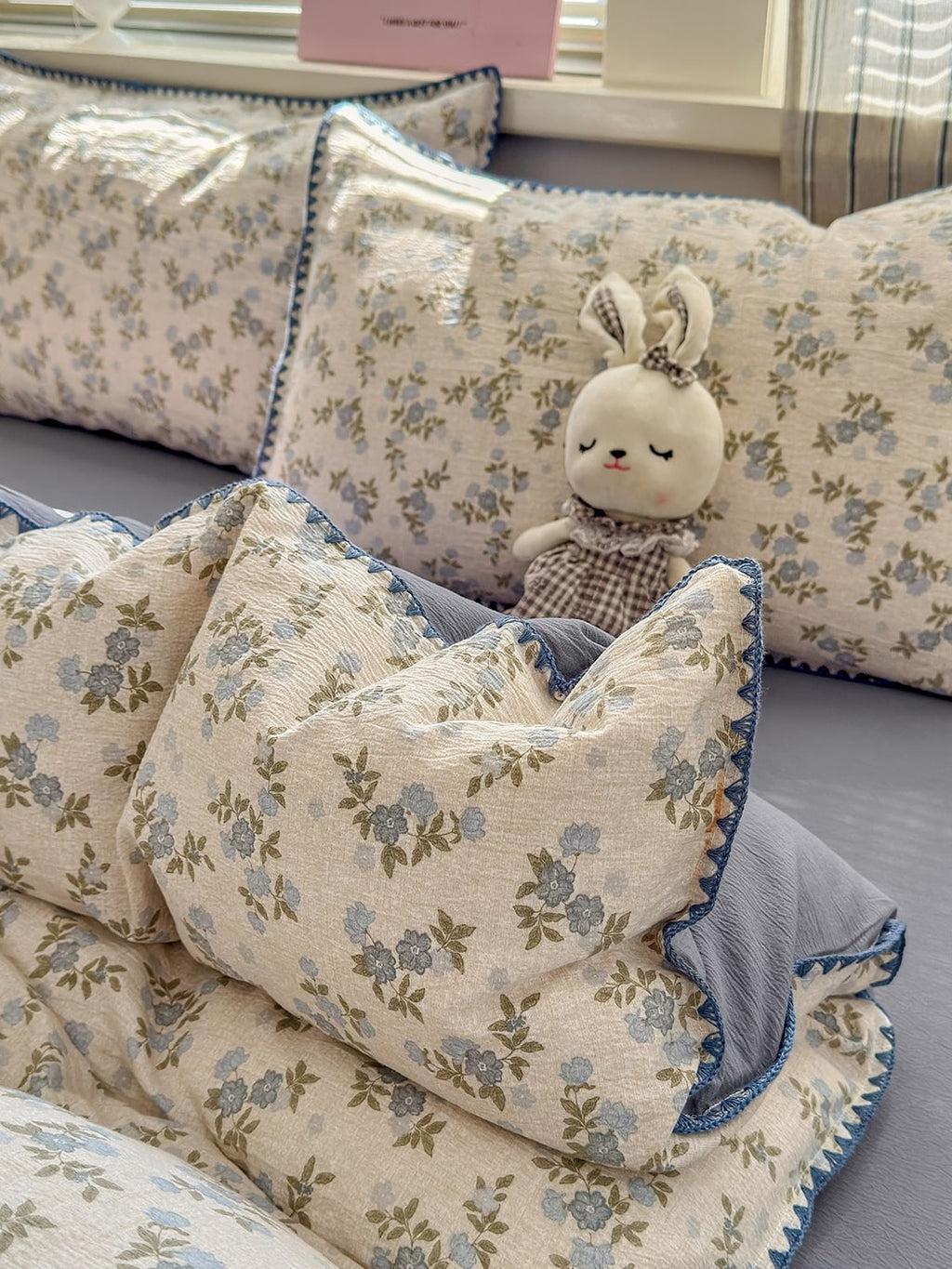 Cloud Puff Printed Duvet Cover Set original reference image 48