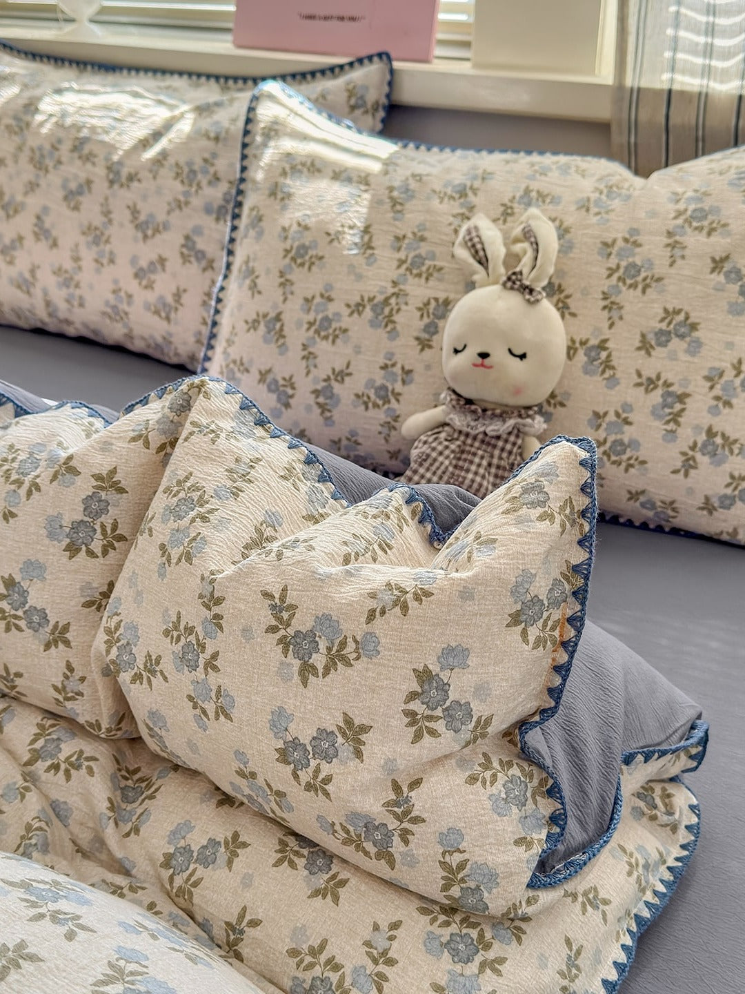 Cloud Puff Printed Duvet Cover Set original reference image 48