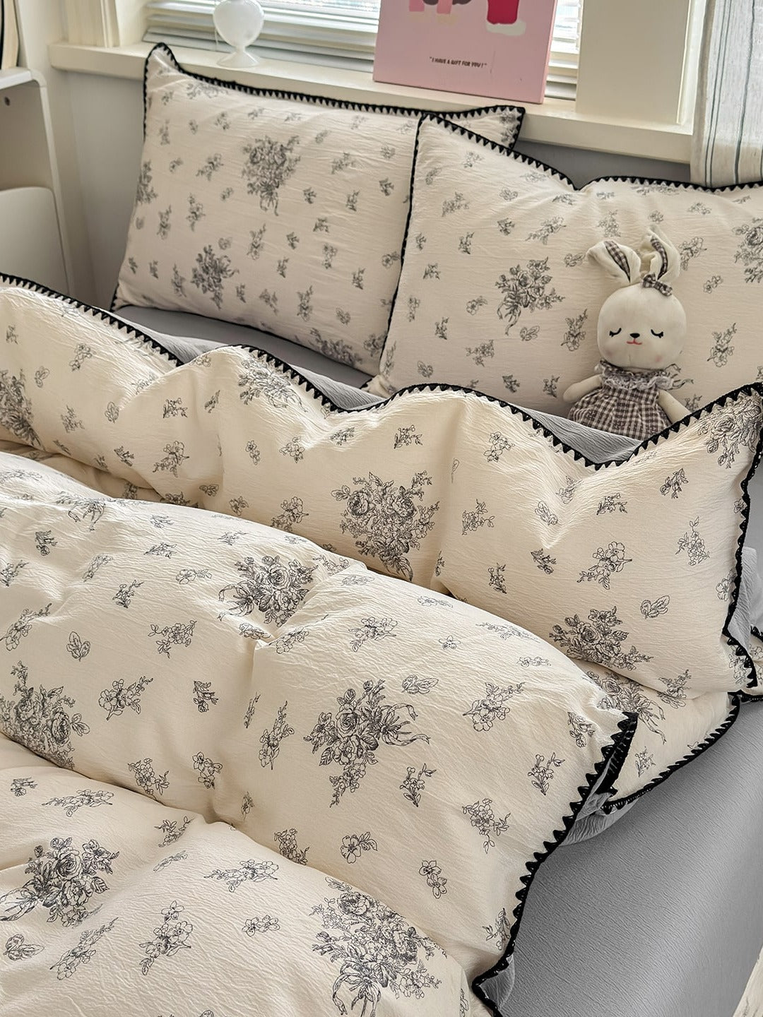 Cloud Puff Printed Duvet Cover Set original reference image 52