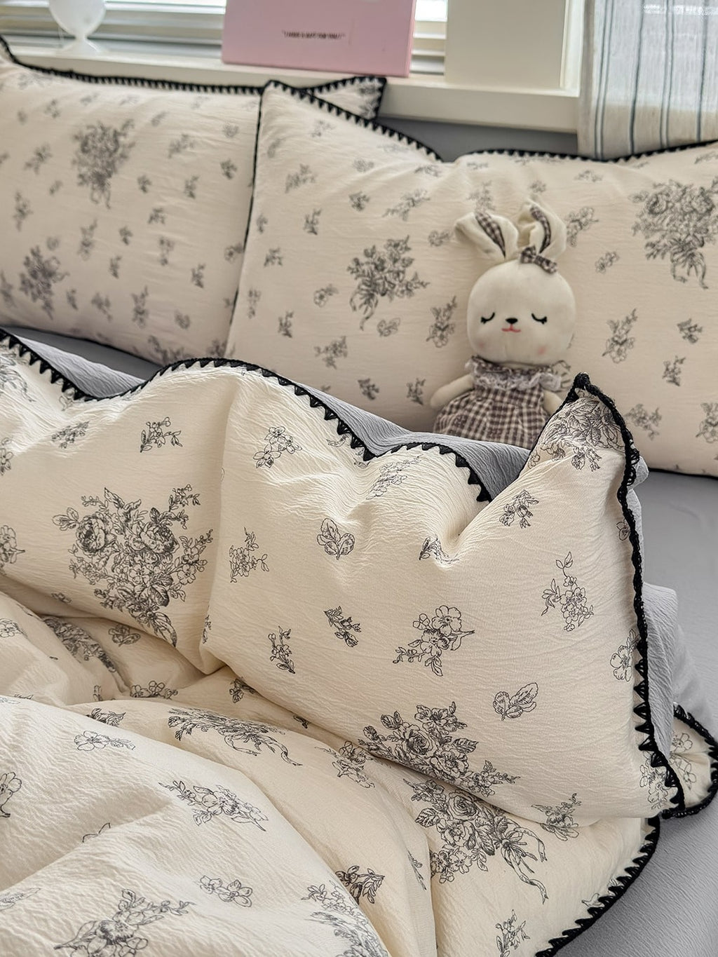 Cloud Puff Printed Duvet Cover Set original reference image 54