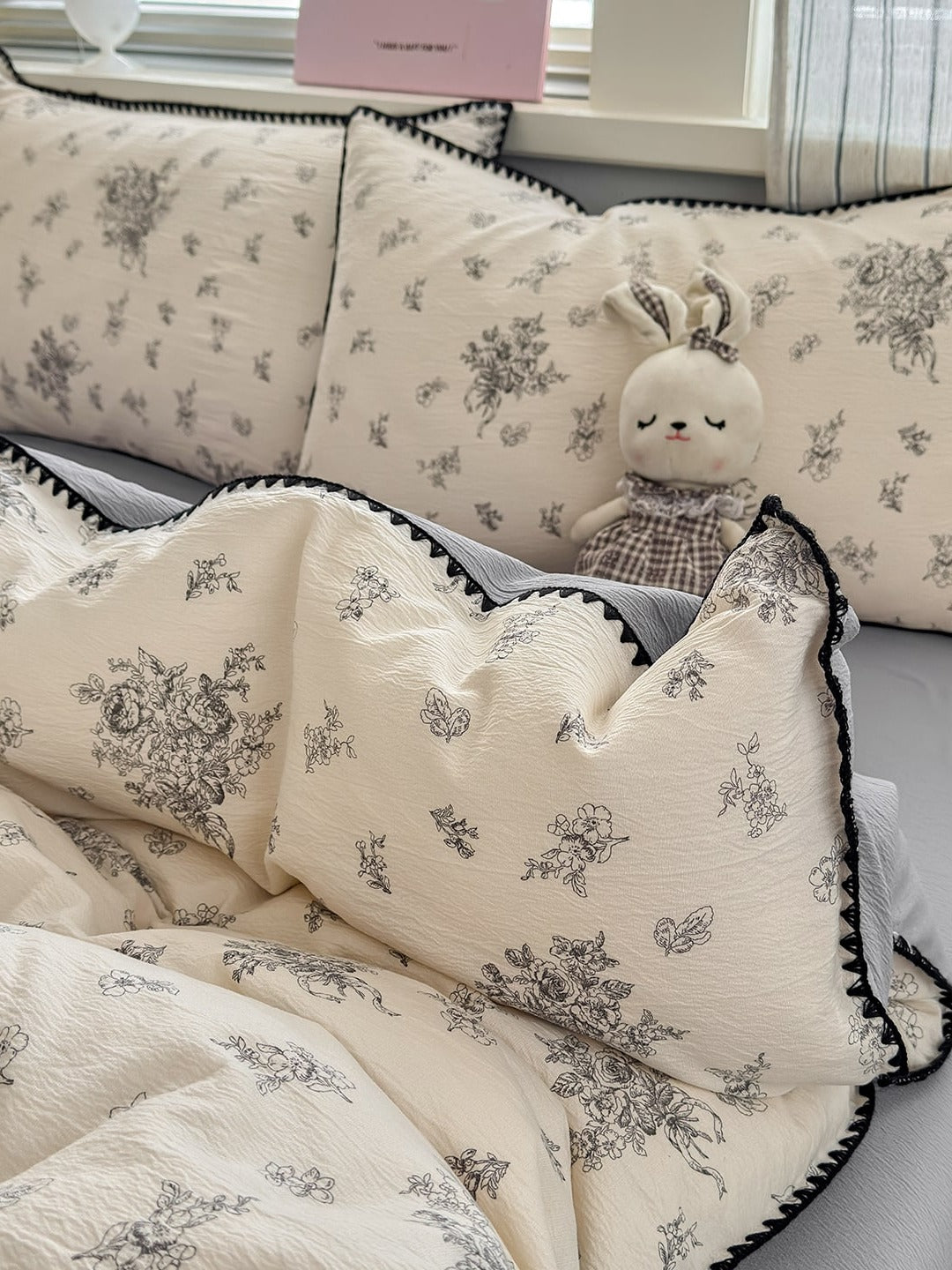 Cloud Puff Printed Duvet Cover Set original reference image 54