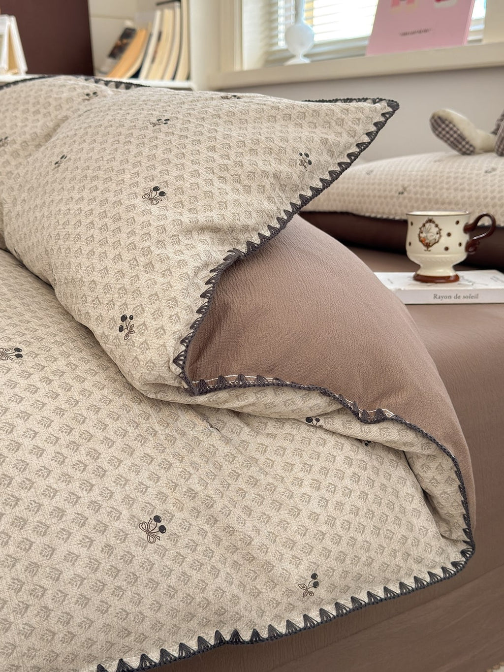 Cloud Puff Printed Duvet Cover Set original reference image 68