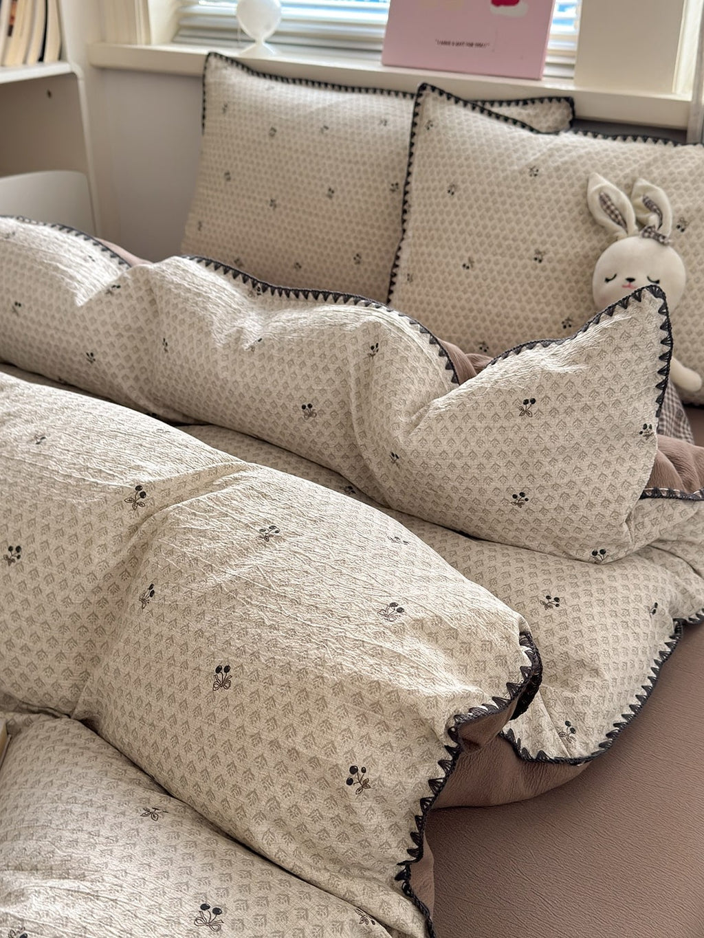 Cloud Puff Printed Duvet Cover Set original reference image 72