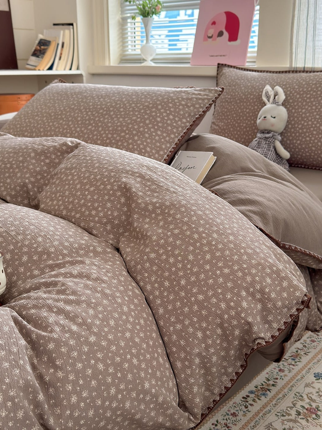 Cloud Puff Printed Duvet Cover Set original reference image 75