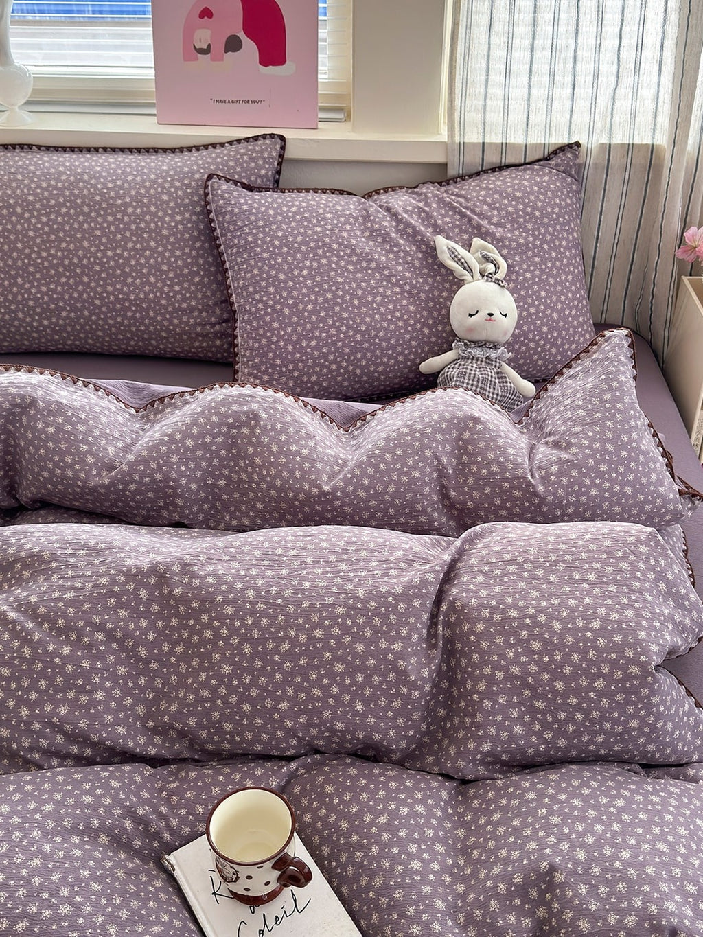 Cloud Puff Printed Duvet Cover Set original reference image 81