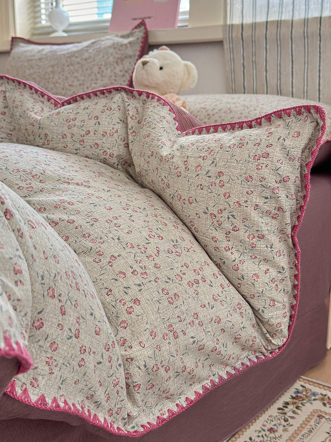 Cloud Puff Printed Duvet Cover Set original reference image 85