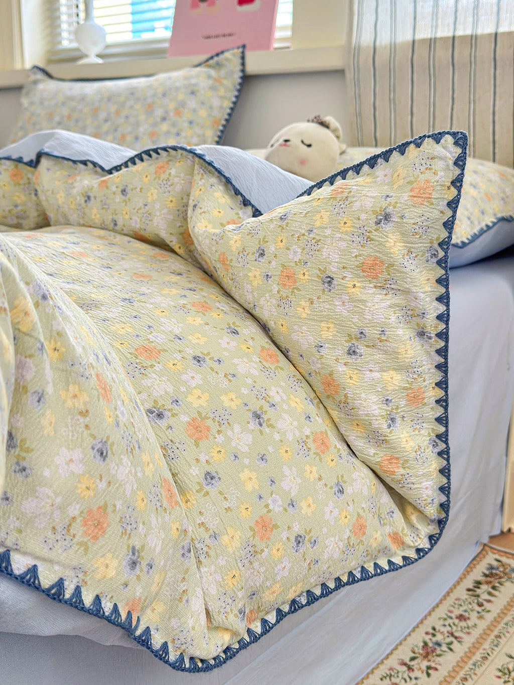 Cloud Puff Printed Duvet Cover Set original reference image 91