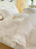 Contrast Flange Seersucker Bedding Set original reference image 8