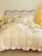Contrast Flange Seersucker Bedding Set original reference image 18