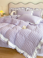 Contrast Flange Seersucker Bedding Set original reference image 27