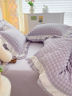 Contrast Flange Seersucker Bedding Set original reference image 28