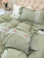 Cottage Lace Seersucker Bedding Set original reference image 5