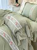 Cottage Lace Seersucker Bedding Set original reference image 6