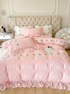 Cottage Lace Seersucker Bedding Set original reference image 8
