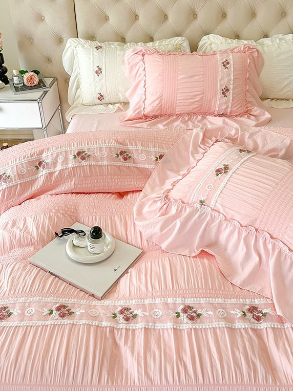 Cottage Lace Seersucker Bedding Set original reference image 11
