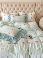 Cottage Lace Seersucker Bedding Set original reference image 13