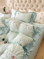 Cottage Lace Seersucker Bedding Set original reference image 15