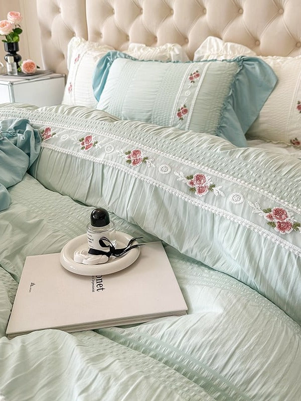 Cottage Lace Seersucker Bedding Set original reference image 16