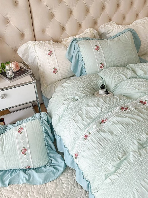 Cottage Lace Seersucker Bedding Set original reference image 17