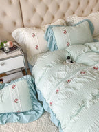 Cottage Lace Seersucker Bedding Set original reference image 17