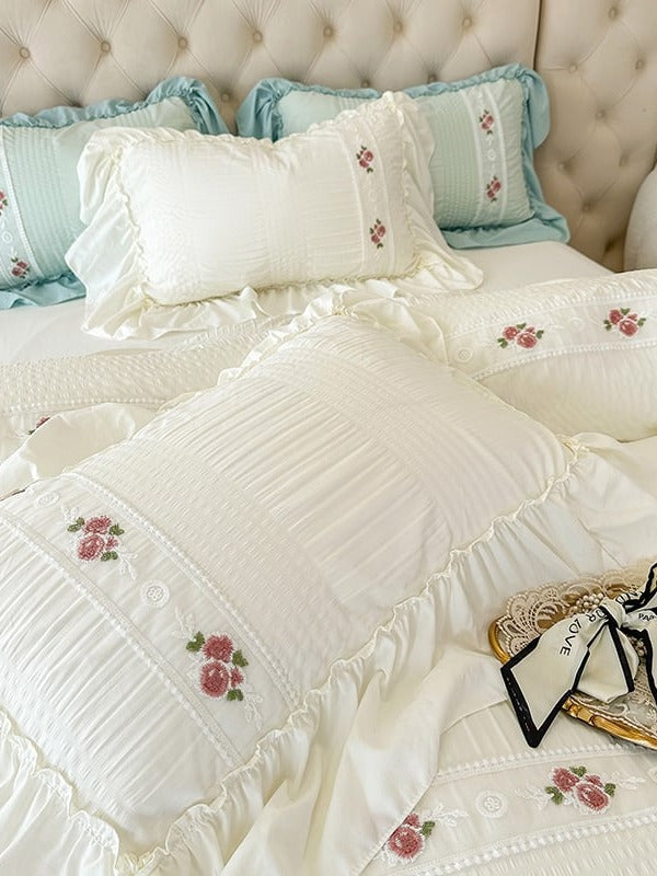 Cottage Lace Seersucker Bedding Set original reference image 19