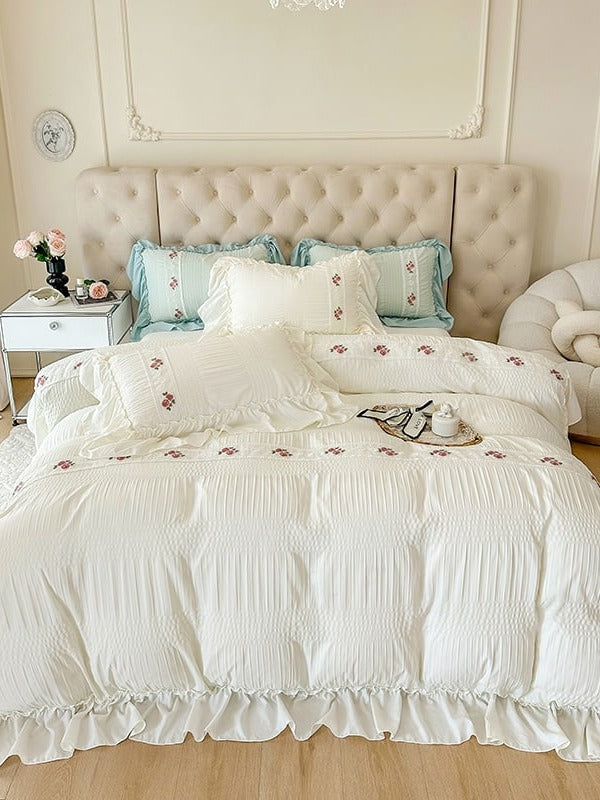 Cottage Lace Seersucker Bedding Set original reference image 21